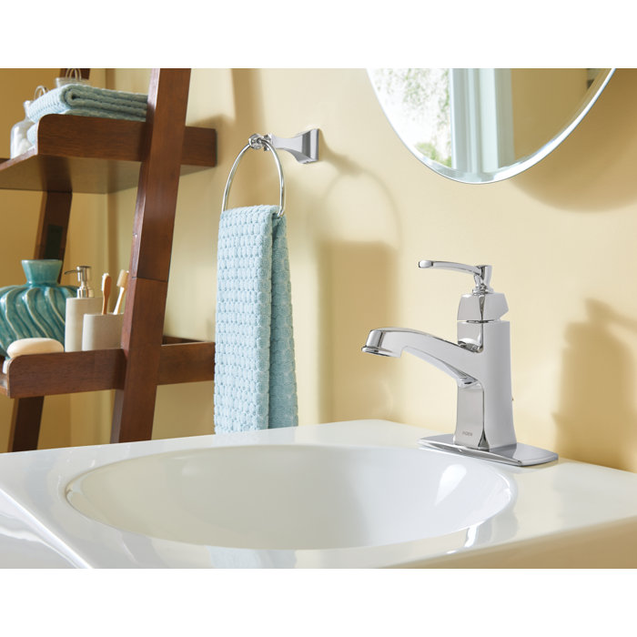 Moen Conway Single Hole Bathroom Faucet with Drain Assembly & Reviews